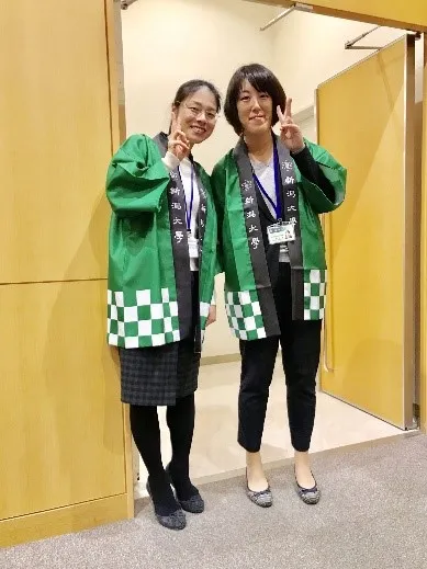 スタッフも法被を着て盛り上げました